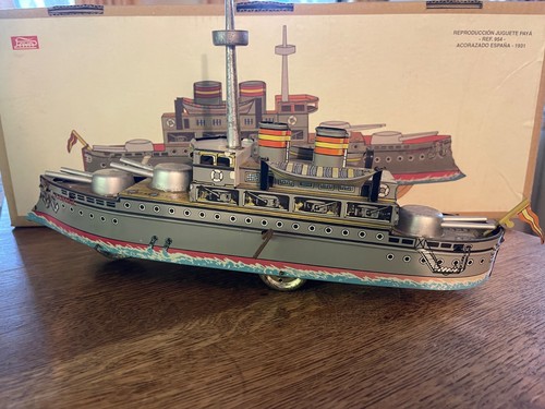 Paya tin litho battleship - tin,