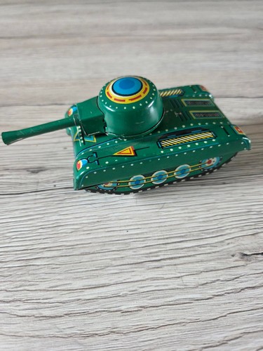 Vintage blechspielzeug panzer - vintage,