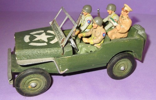 Holz modell jeep - holz, figuren
